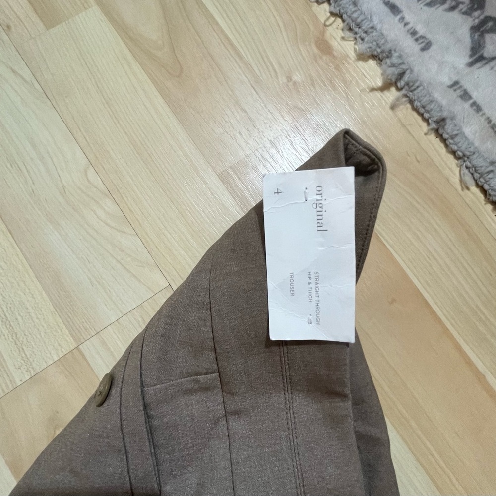 Loft Womens New With Tags‎ Straight Through Hip & Thigh Brown Women's Trouser 4 - Picture 7 of 8